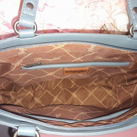 Wrangler Tote Bag Large Shoulder Purse Top Handle - Picture 4 of 5
